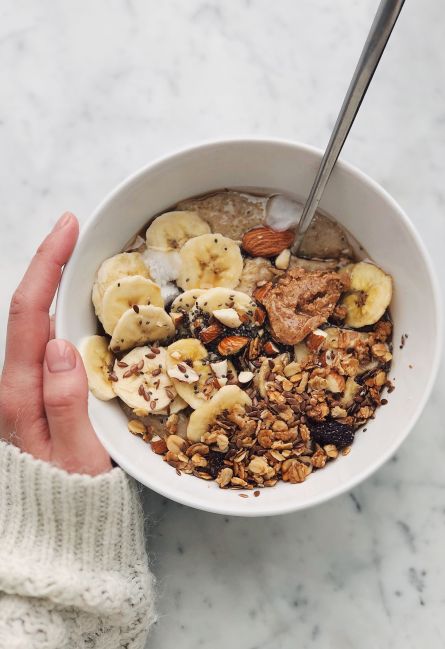 Apple Banana Breakfast Bowl